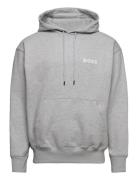 Sullivan 101 Tops Sweatshirts & Hoodies Hoodies Grey BOSS