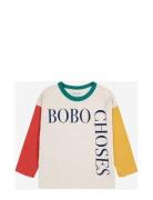 Bobo Choses Square Color Block T-Shirt Tops T-shirts Long-sleeved T-Sk...