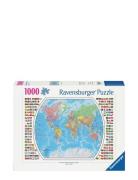 Political World Map 1000P Toys Puzzles And Games Puzzles Classic Puzzl...