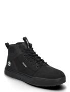 Maple Grove Mid Lace Up Sneaker Black High-top Sneakers Black Timberla...