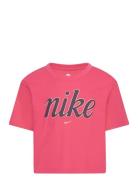 Nike Star Boxy Tee Tops T-Kortærmet Skjorte Pink Nike