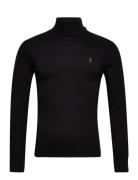 Soft Cotton Turtleneck Designers T-Langærmet Skjorte Black Polo Ralph ...