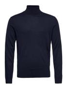 Slhtown Merino Coolmax Knit Roll B Tops Knitwear Turtlenecks Navy Sele...