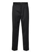 Samson Wool Trousers Designers Trousers Formal Black Filippa K