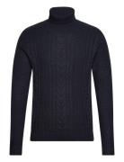 Jjcraig Knit Roll Neck Aw23 Tops Knitwear Turtlenecks Navy Jack & J S