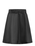 Nlfsatin Short Skirt Dresses & Skirts Skirts Midi Skirts Black LMTD