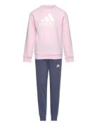 Lk Bos Jog Fl Sport Sweatsuits Pink Adidas Performance