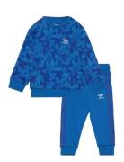 Crew Set Sport Sweatsuits Blue Adidas Originals