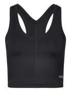 Sharp Back Sport Top Sport Crop Tops Sleeveless Crop Tops Black Casall