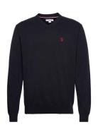 Uspa V-Neck Knit Cosmo Men Tops Knitwear V-necks Navy U.S. Polo Assn.