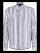 Dc Bold Linen Stripe Shirt Tops Shirts Linen Shirts Navy Tommy Hilfige...