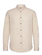 Akleif L/S Cot/Linen Shirt Tops Shirts Linen Shirts Beige Anerkjendt