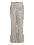 Fqgigi-Pants Bottoms Trousers Linen Trousers Brown FREE/QUENT