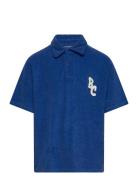 Bc Terry Polo Tops T-shirts Polo Shirts Short-sleeved Polo Shirts Blue...