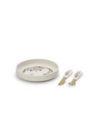 Silic Plate Set - Blue Garden Light Home Meal Time Plates & Bowls Plat...