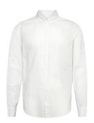 Hco. Guys Wovens Tops Shirts Linen Shirts White Hollister