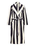 Stripe Robe Home Textiles Bathroom Textiles Robes Navy GANT