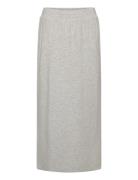 Skirt Jersey Midi Dresses & Skirts Skirts Midi Skirts Grey Lindex