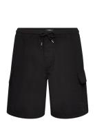 Cotton Ripstop Cargo Shorts Bottoms Shorts Cargo Shorts Black Mads Nør...