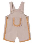 Nbfheather Short Sweat Overall Lil Jumpsuit Beige Lil'Atelier