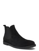 Booties - Flat - With Elastic Støvlet Chelsea Boot Black ANGULUS