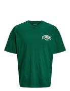 Jjebradley Varsity Back Tee Ss On Styd Tops T-Kortærmet Skjorte Green ...