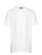 T-Shirt Tops T-Kortærmet Skjorte White United Colors Of Benetton