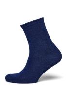 Pcsebby Glitter Long Socks Noos Bc Lingerie Socks Regular Socks Blue P...