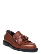 Loafer Loafers Flade Sko Brown ANGULUS