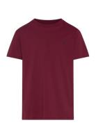 26/1 Jersey-Ss Cn-Tp-Tsh Tops T-Kortærmet Skjorte Burgundy Ralph Laure...