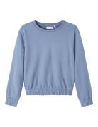 Nkftulena Ls Sweat Unb Noos Tops Sweatshirts & Hoodies Sweatshirts Blu...