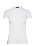 Slim Fit Stretch Polo Shirt Sport T-shirts & Tops Polos White Ralph La...