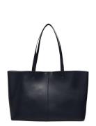 Leather-Effect Shopper Bag Shopper Taske Black Mango