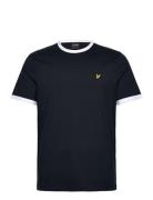 Ringer T-Shirt Tops T-Kortærmet Skjorte Black Lyle & Scott