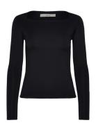 Long Sleeve Jersey Top Tops T-shirts & Tops Long-sleeved Black REMAIN ...