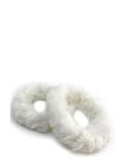 Furry Scrunchie 2 Pcs Accessories Hair Accessories Scrunchies White Pi...