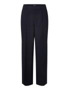 Kennedy Pinstripe Tailored Wide Pants Bottoms Trousers Suitpants Navy ...