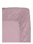 Fitted Sheet Aster Home Textiles Bedtextiles Sheets Purple Midnatt