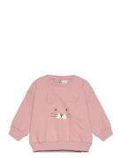 Sweatershirt With 3D Ears Tops Sweatshirts & Hoodies Sweatshirts Pink ...