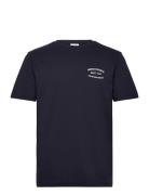 Small Graphic Pique Ss Tshirt Tops T-Kortærmet Skjorte Navy GANT