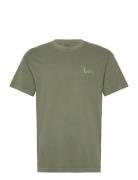 Subtle Relaxed Tee Tops T-Kortærmet Skjorte Green Lee Jeans