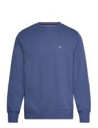 Reg Shield C-Neck Sweat Tops Sweatshirts & Hoodies Sweatshirts Blue GA...