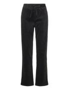 Akjan Elastic Cord Pants Bottoms Trousers Casual Black Anerkjendt