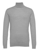 Merino Wool Roll Tops Knitwear Turtlenecks Grey Clean Cut Copenhagen