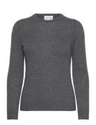 Basic Sweater Loose Tension Tops Knitwear Jumpers Grey Davida Cashmere