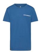 Te-S/S Tee Tops T-Kortærmet Skjorte Blue Converse