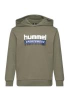 Hmltukas Hoodie Tops Sweatshirts & Hoodies Hoodies Green Hummel