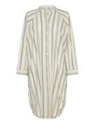 Remain Shirtdress Stripe Knælang Kjole Green Moshi Moshi Mind