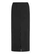 Msmarcia Midi Skirt Knælang Kjole Black Minus