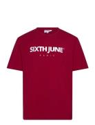 Essentiel Ss Tshirt Tops T-Kortærmet Skjorte Red SIXTH JUNE